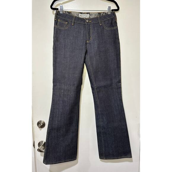 Mychael Darwin Premium Denim Custom Flared Jeans Low Rise Size 8 New w/o Tags - Picture 1 of 12